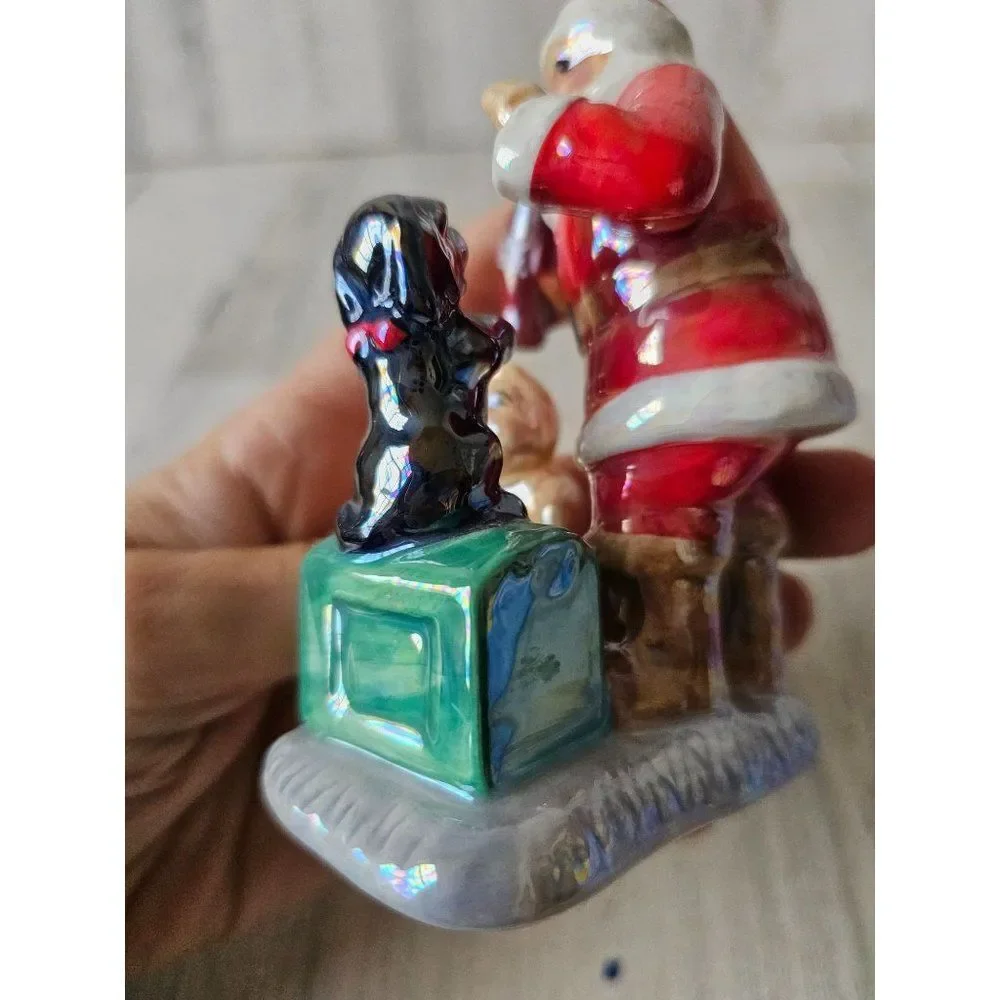 trim a tree Coca-Cola Santa dog ornament 2004 ceramic soda Xmas tree‎